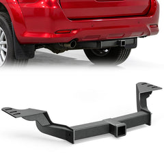 【Yzona】Heavy-Duty Bolt-On Carbon Steel Trailer Hitch for 2005-2014 Toyota Fortuner, 2 inch Receiver, 8000 lbs cap., Dual-Layer Anti-Rust Matte Black Powder Coat, Low Profile, Ideal for ATV, Outdoor Tasks