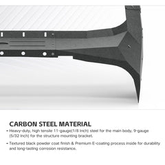 Yzona Heavy-Duty Madmax Look Windshield Frame for 1997-2006 Jeep Wrangler TJ - Built-in LED Light Bar, Sun Visor, Front Windscreen Rack Protector, Roof Protection, No-Drill Installation