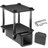 【Yzona】Metal 2 In Tow Hitch Receiver Adapter Kit, Fits 4-4.5 in Beam RVs, 200 lbs Capacity, Includes Hitch Pin & Cover, Compatible with Camper Bike Racks, Cargo Carriers