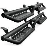 【YZONA】Running Boards Side Steps Compatible with 2005-2023 Toyota Tacoma Double Cab & Crew Cab (4 Full-Size Doors), Heavy-Duty Two Stair Design Side Rails Nerf Bar Rock Sliders, Textured Black-Star