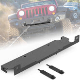 【YZONA】Winch Mounting Plate Compatible with 2007–2018 Jeep Wrangler JK JKU, Fits 10" x 4.5" Winch Bolt Pattern, Heavy-Duty Steel Bracket, 12000 lb Towing Capacity, Black
