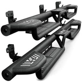 【YZONA】 Running Boards,Crew Cab Three Raised Steps Running Boards Compatible with 2009-2018 Dodge Ram 1500,2019-2024 1500 Classic,2010-2026 Ram 2500&3500,Bolt-on Nerf Bar,2 Side Bars,2010-2024 Ram 2500 & 3500,2019-2024 Ram 1500 Classic,Carbon Steel