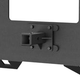 【YZONA】1/4" Heavy Duty Skid Steer Mount Plate with 2" Removable Trailer Hitch Receiver, Compatible with Kubota, Bobcat & Universal Tractor Quick Attach, Black,Thick Steel