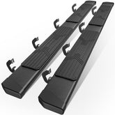 Heavy Duty Aluminum Running Boards, Bolt-on Direct Fit Non-Slip Side Steps Compatible with 2007-2018 Chevy Silverado/GMC Sierra 1500 & 2007-2019 2500HD/3500HD Crew Cab, Chevy/Gmc