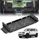 Rear Trunk Cargo Rack Basket Compatible with 2020-2026 Land Rover Defender, Interior Storage Luggage Carrier Tray Shelf Stand Organizer (Heavy Duty 350 LBS, Black)
