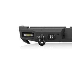 【YZONA】Steel Rear Bumper Compatible with Ram 2500 2019-2024, LED & License Plate Lights, License Bracket Holes, Sensor Mounting Holes,Recovery D-Rings