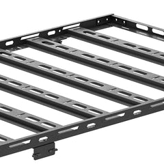 【YZONA】Roof Rack Hard Top Cargo Basket with Ladder & 4 LED Lights Compatible with Toyota 4Runner / Land Cruiser & Prado 4 Doors Hardtop, Rooftop Rack Carrier Luggage Storage Holder