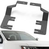 【Yzona】Hood-Corner Light Brackets - 2-Pc Fit Kit, CNC Cut Black Carbon Steel, 1.54 lbs, 9.45x5.12x3.15 in, No Assembly Required, Waterproof Off-Road LED Work Pod Mount, Chevy/GMC Visibility Aid, Fits 2015-2022 Colorado & 2015-2021 Canyon, Lifetime Support