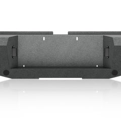 【Yzona】Bolt-On Off-Road Rear Bumper - Accessories for Your Car, Truck Exterior Accessory for Toyota Tundra 2000-2006 (Black), User-Installable, 2x18W LED Lights, Sensor Holes, Built-In Step, Carbon Steel D-Rings, Recovery Aid