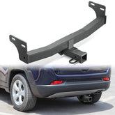 Yzona Heavy-Duty Bolt-On Trailer Hitch for 2011-2017 Jeep Compass (Car Specific), 2in Receiver, 8000lb Towing Capacity, Low Profile, Direct Fit No-Drill, Dual-Coat Rust Guard Matte Black Carbon Steel, Camping Family Trips Off-Road Accessory