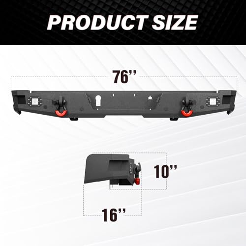 Steel Replacement Bumpers Compatible with 2004-2006 Ford F150 - Yzona