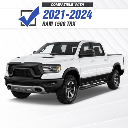 Steel Replacement Bumpers Compatible with 2021-2024 Dodge Ram 1500 TRX - Yzona