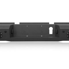 【YZONA】Steel Rear Bumper Compatible with Ram 2500 2019-2024, LED & License Plate Lights, License Bracket Holes, Sensor Mounting Holes,Recovery D-Rings