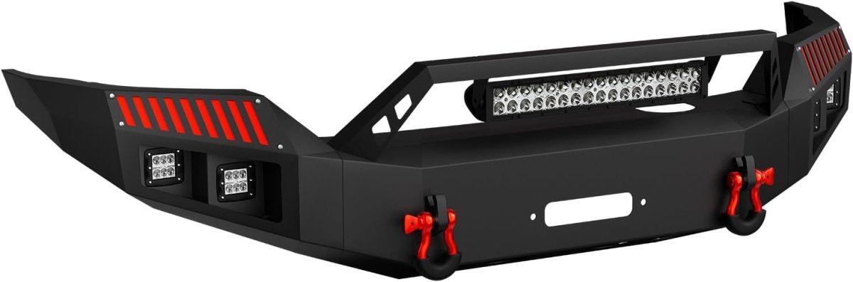 for Aftermarket Chevy Bumpers Compatible with 2016-2018 Chevrolet Silverado 1500 with Winch Plate | Yzona