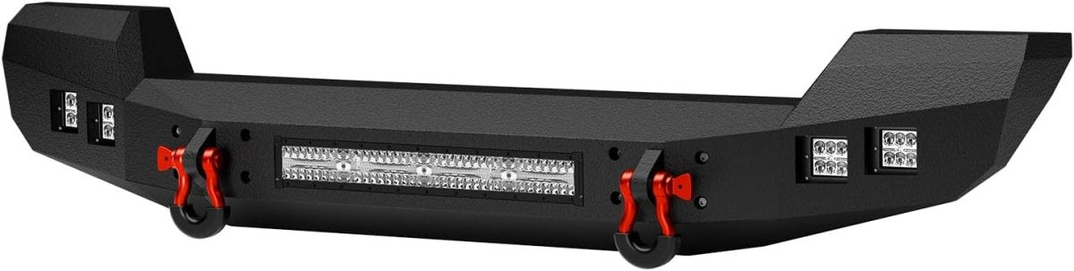 Full Width Front & Rear Bumper for 2016 Jeep Wrangler Compatible with 2007-2018 Jeep Wrangler JK JKU Unlimited | Yzona