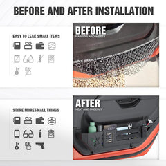 Yzona Heavy Duty Construction Front Door Organizer (2 Pcs Complete Set) - Auto Interior Accessories, 2-Box Cabin Order for Jeep Wrangler JL 2018-2026 & Gladiator JT 2020-2026, No-Drill Install, Secure Fit, Elastic Straps, Daily Driving Gear Holder
