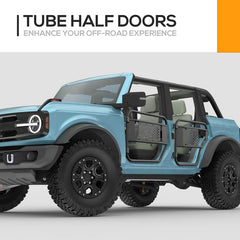 Yzona Trail Half Doors, Auto Accessories Compatible with 2021-2026 Ford Bronco (4-Door Model Only)