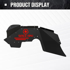 Yzona Off Road Front Fender Liners | 07-18 Jeep Wrangler JK & JKU Unlimited Sport Sahara Rubicon | Yzona