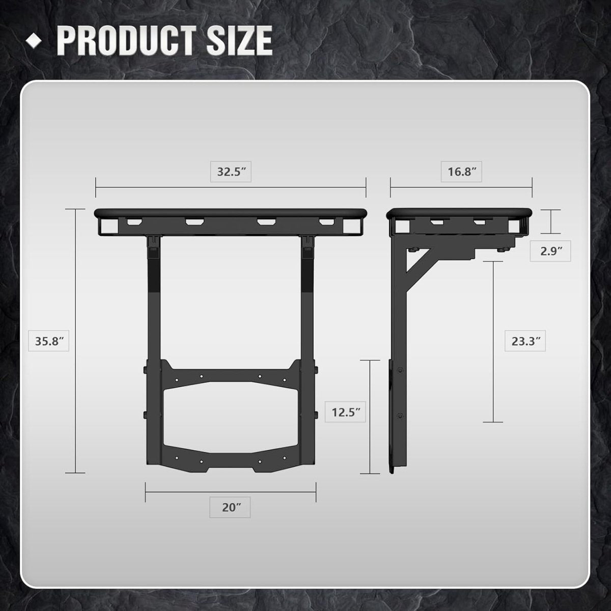 Rear Cargo Carrier Basket on OE Tailgate for 2018-2025 Jeep Wrangler JL & JLU Unlimited 2/4 Door | Yzona