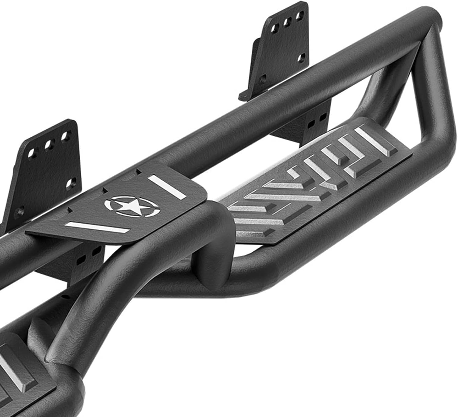 Black Running Boards for 2019-2025 Dodge Ram 1500 | Yzona