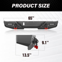 Best Replacement Bumpers Compatible with 2020-2025 Jeep Gladiator JT 2/4 Doors - Yzona