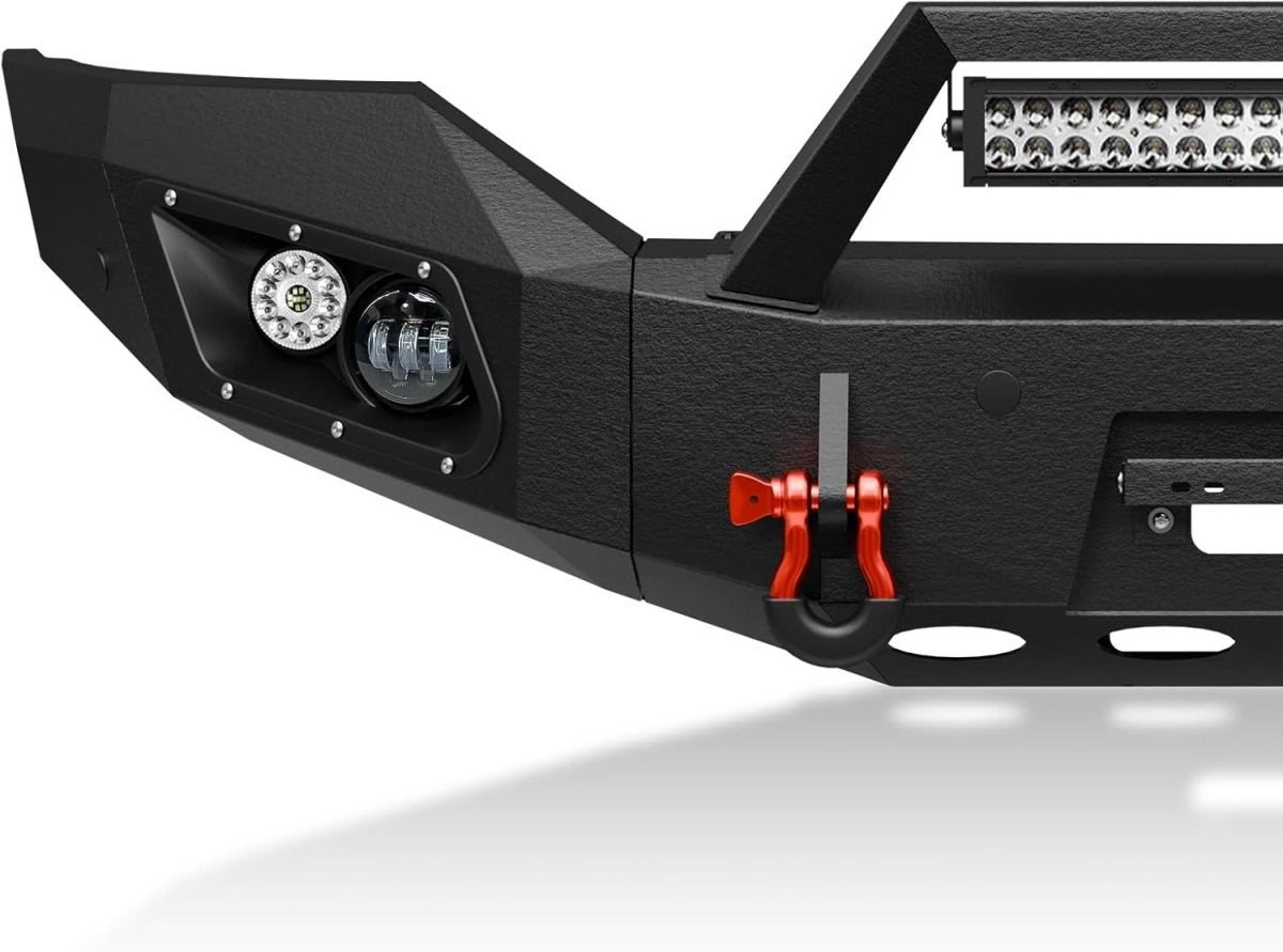 Truck Front Off-road Bumpers for 2016-2018 GMC Sierra 1500 with 5 x LED Lights| Yzona