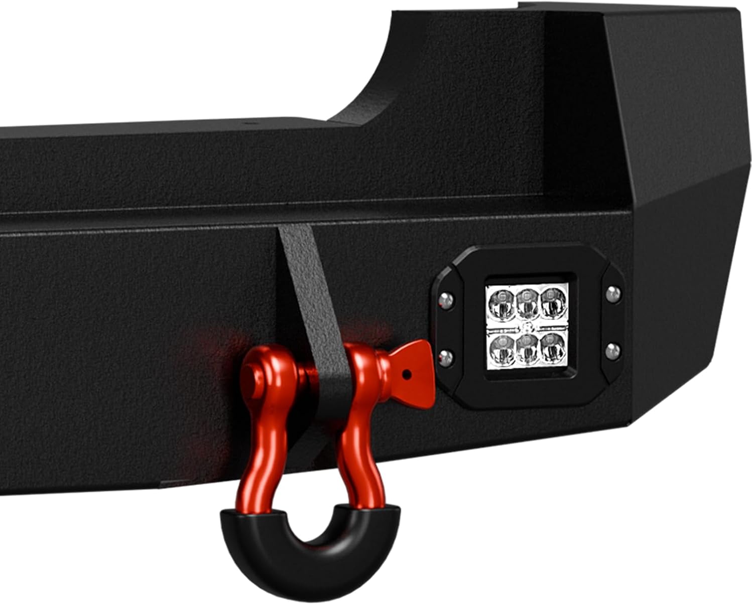 Super Duty Rear Bumpers for 2007-2014 Toyota FJ Cruiser 1st Gen with 2 x 18W LED Lights | Yzona