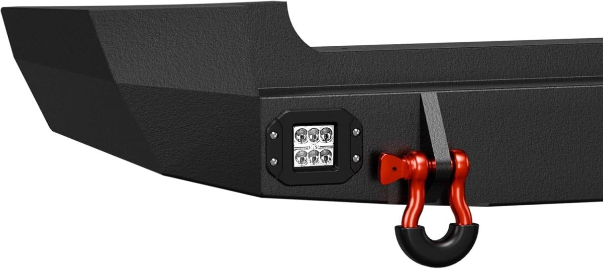 Super Duty Rear Bumpers for 2007-2014 Toyota FJ Cruiser 1st Gen with 2 x 18W LED Lights | Yzona