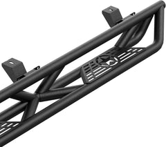 Off Road Running Boards on Trucks for 2018-2025 Jeep Wrangler JL Unlimited 4 Doors Include 4XE Model | Yzona