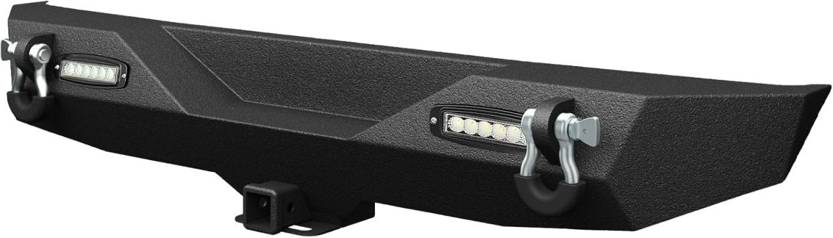 for Front & Rear Jeep JK Steel Bumpers Compatible with 2018-2024 Jeep Wrangler JL JLU Unlimited w/Winch Plate | Yzona