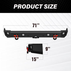 Aftermarket Replacement Rear Bumpers for 1999-2004 Land Rover Discovery 2 | Yzona