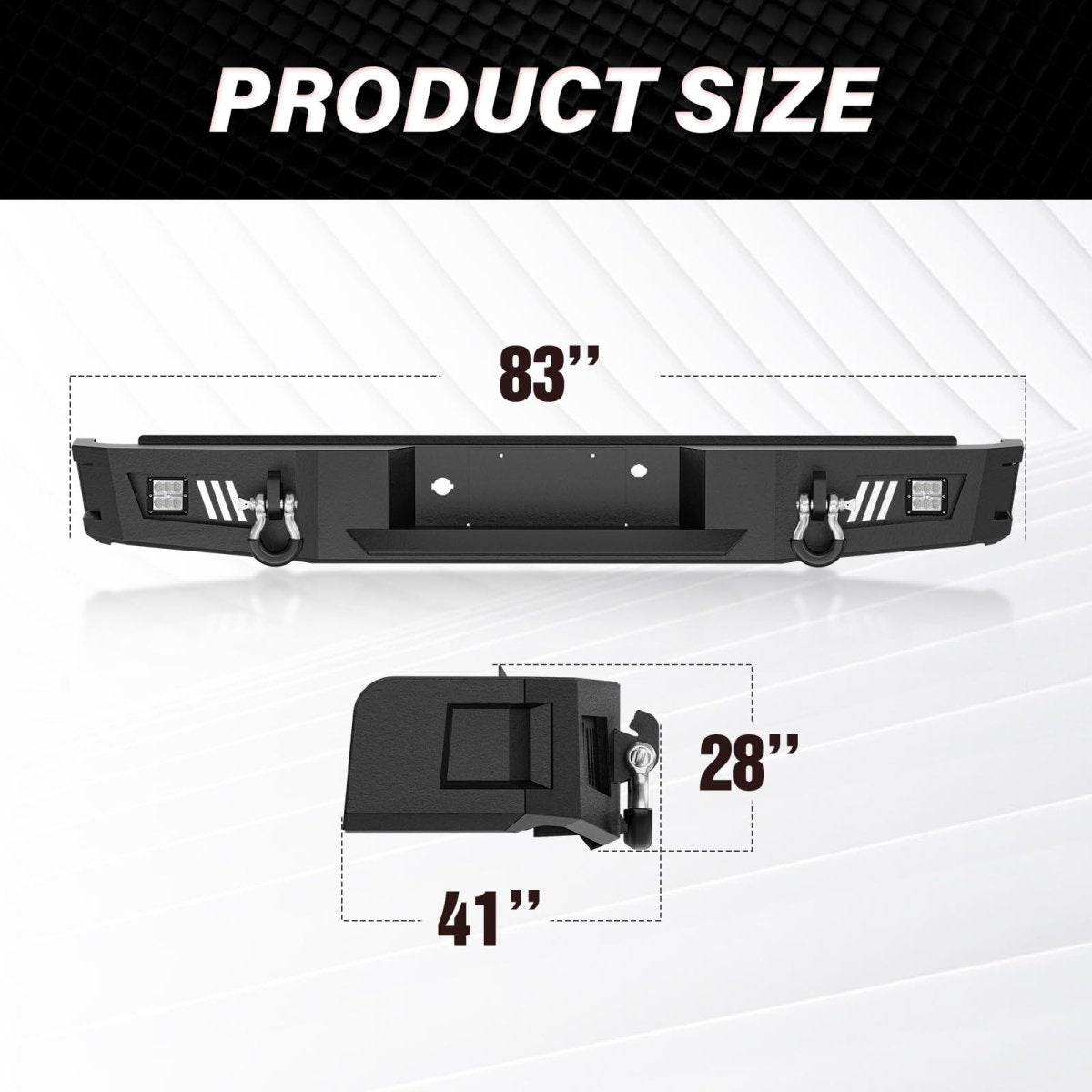 Auto Replacement Bumpers Compatible with 2004-2008 Ford F-150 - Yzona