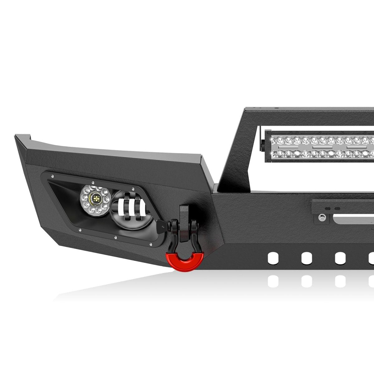 Heavy Duty Replacement Bumpers Compatible with 1999-2004 Jeep Grand Cherokee WJ 2nd Gen - Yzona