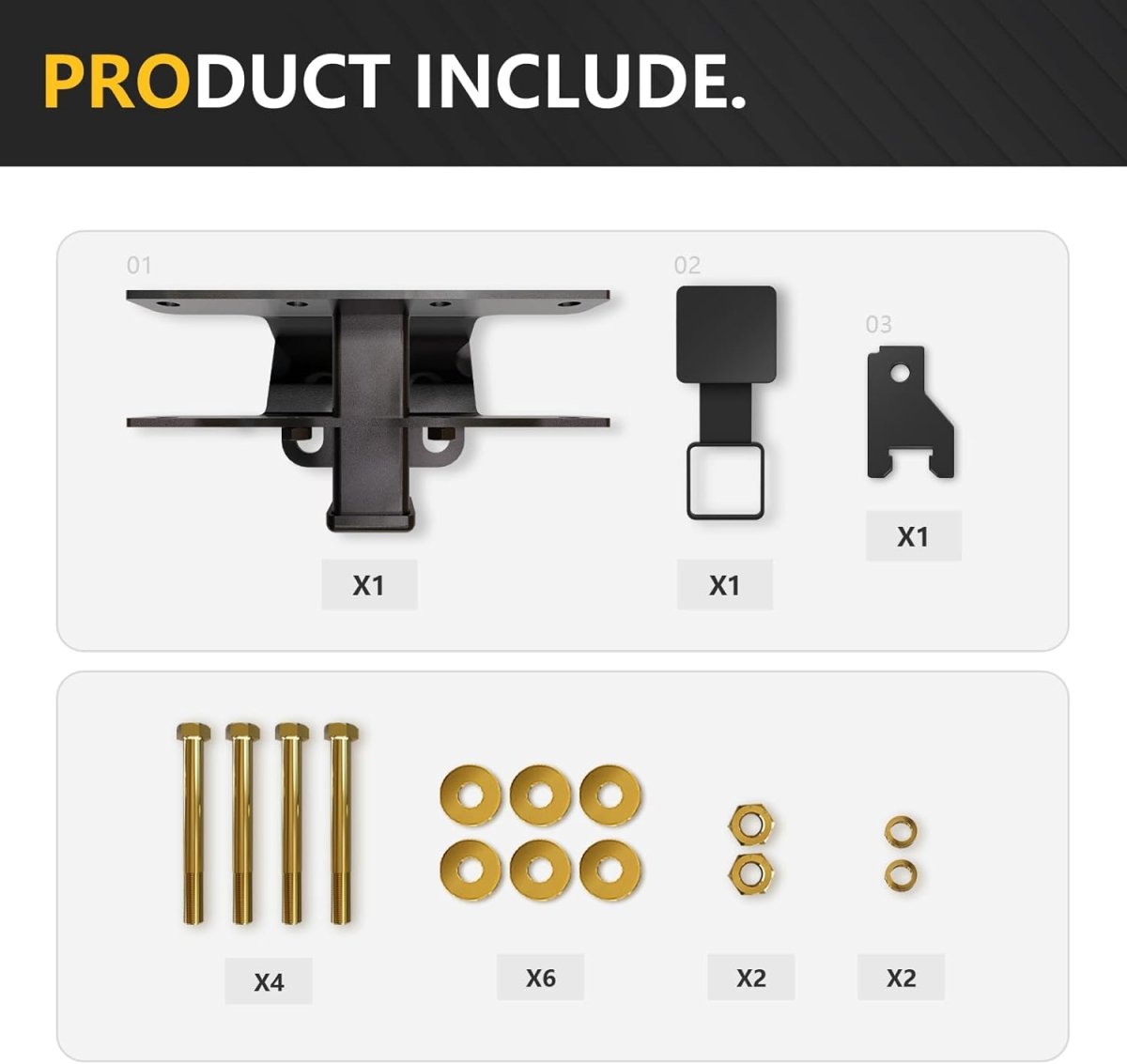 for Jeep Wrangler Tow Trailer Hitch Receiver | 18-24 Jeep Wrangler JL JLU Hitch Receiver with Cover(2 Door & 4 Doors) | Yzona