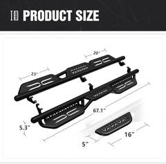 Yzona Side Steps Compatible for 2014-2025 4Runner SR5