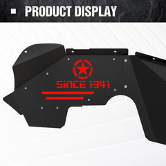 Yzona Off Road Front Fender Liners | 07-18 Jeep Wrangler JK & JKU Unlimited Sport Sahara Rubicon | Yzona