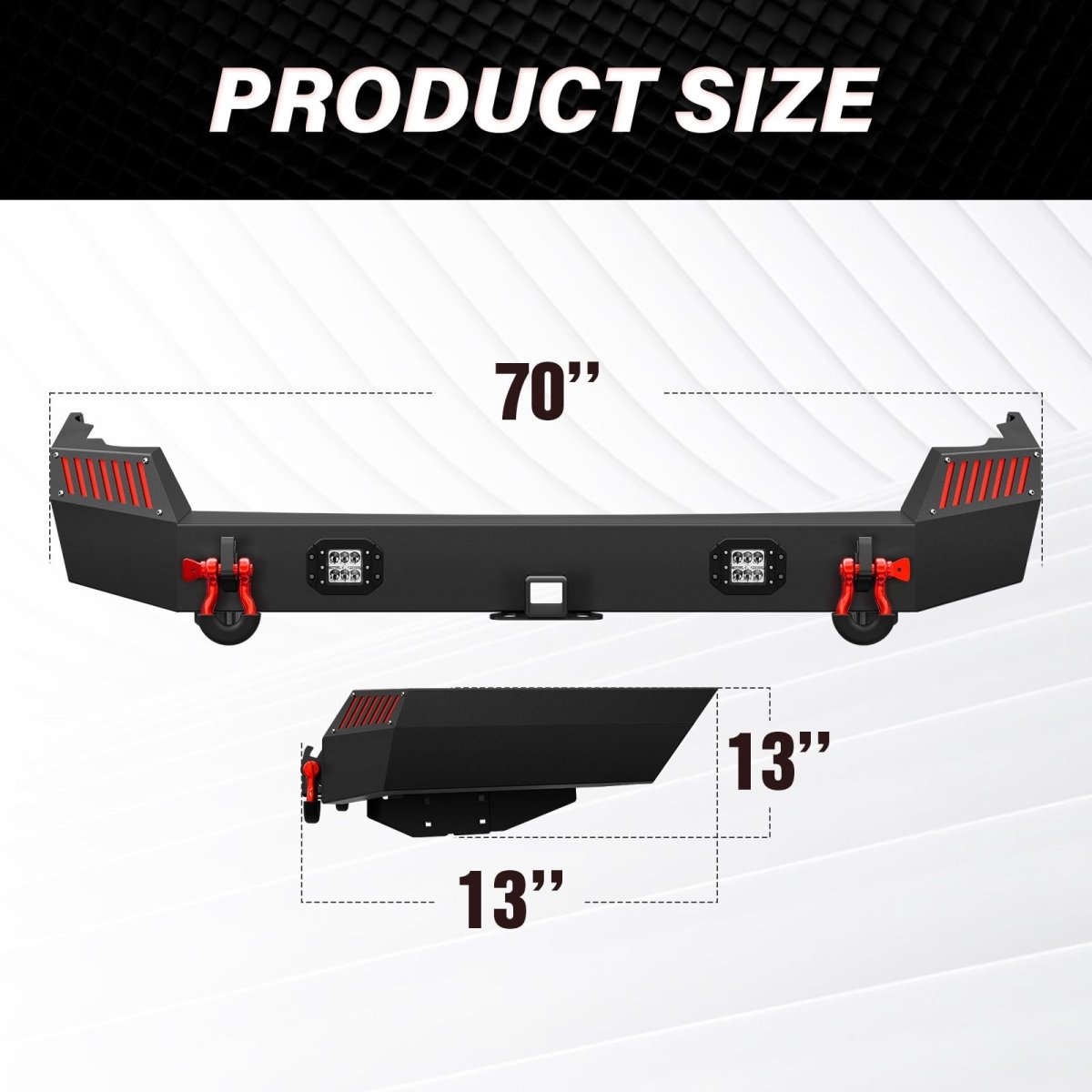 Aftermarket Rear Bumpers Compatible with 1999-2004 Jeep Grand Cherokee WJ 2nd Gen