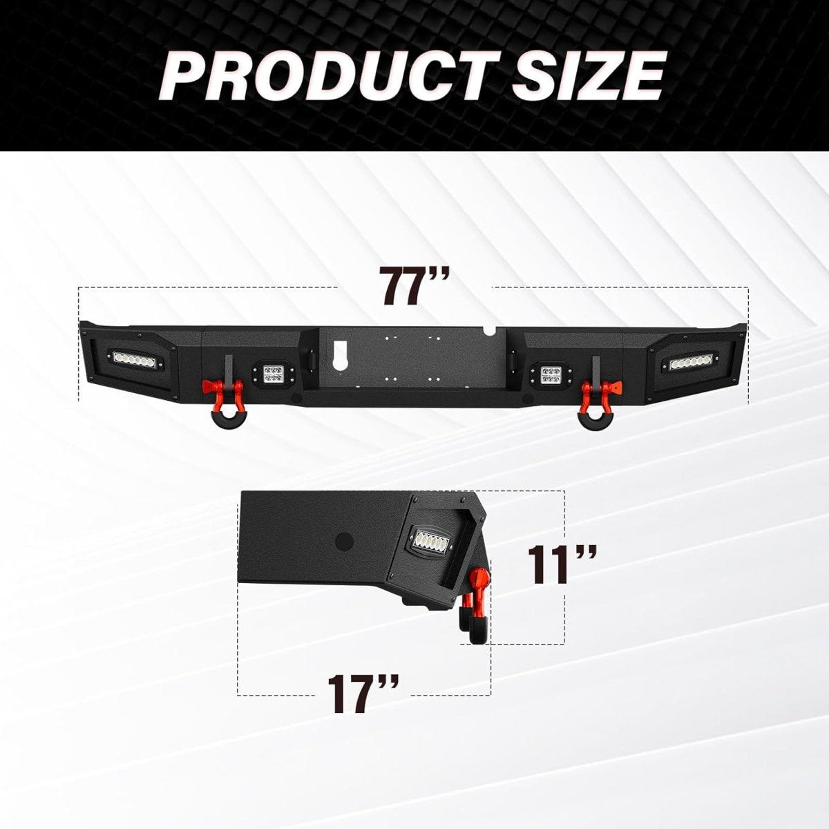 Rear Aftermarket Bumpers for Ram 2500 3500 2010-2018 | Yzona