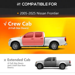 Side Steps for Trucks Compatible with 2005-2025 Nissan Frontier CrewCab - Yzona