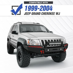 Aftermarket Heavy Duty Truck Front Bumpers for 1999-2004 Jeep 2nd Gen Grand Cherokee WJ | Yzona
