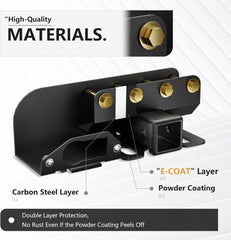 for Ford Bronco 2 Inch Trailer Hitch Receiver | 21-25 Ford Bronco 2 Door & 4 Door Hitch Receiver with Cover | Yzona