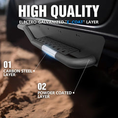 Side Steps for Jeep Wrangler TJ Compatible with 1997-2006 - Yzona