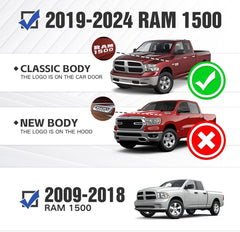for Rear 2019 Ram 1500 Classic Bumpers Compatible with 09-18 Dodge Ram 1500 & 19-24 Ram 1500 Classic | Yzona