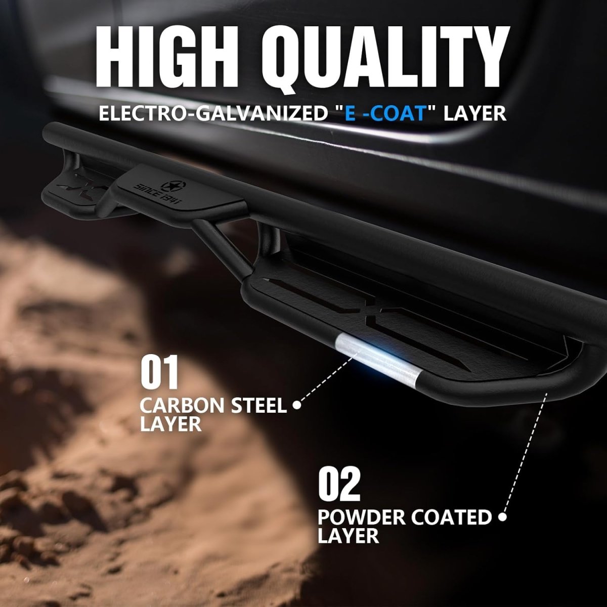 for Jeep Gladiator JT Step Running Boards 4 Door(20-25) | Yzona