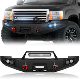 Pickup Off Road Front Bumpers for 2007-2013 GMC Sierra 1500 with Winch Plate | Yzona