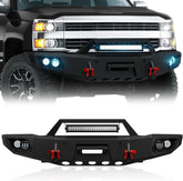 Winch Bumpers for Trucks 15-19 Chevy Silverado 2500 3500 HD Off-Road Bumper Equipped with Winch Plate | Yzona