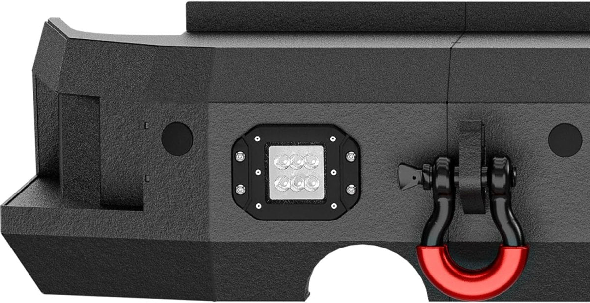 for Off Road Bumpers Ram 1500 Compatible with 2015-2018 Dodge Ram 1500 Rebel with LED Lights | Yzona