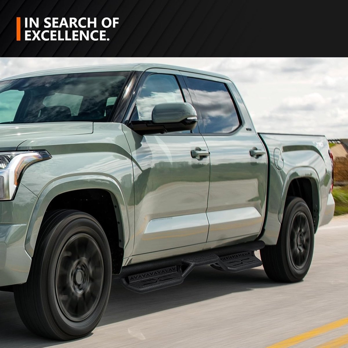 for CrewMax Cab Running Boards Compatible with 2022-2025 Toyota Tundra | Yzona