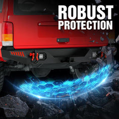for Rear Aftermarket Bumpers Compatible with 1984-2001 Jeep Cherokee XJ (2/4 Doors) | Yzona