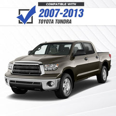 Full Width Replacement Front Bumpers Compatible with 2007-2013 Toyota Tundra Rock Crawler w/5 x LED Lights | Yzona
